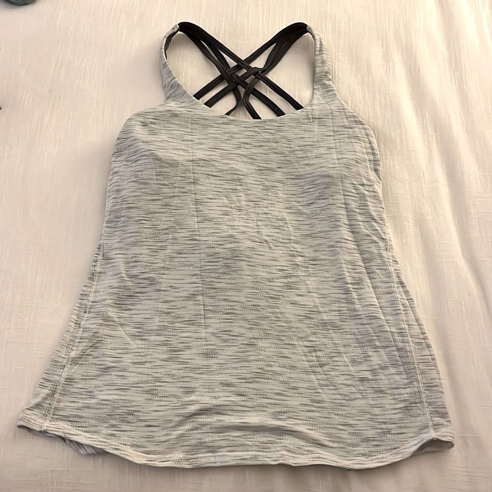 Lulu Lemon Tank Top with Built in Bra and Open Back